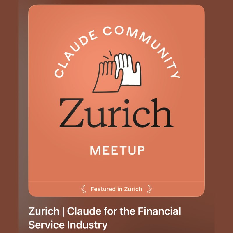Claude Community Zurich Meetup